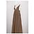 Autre Marque Vestido maxi marrón RONNY KOBO Castaño - vista 4