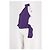 Autre Marque Top de seda morado CULTNAKED XS Púrpura - vista 4