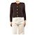 Ba&Sh Cardigan Gaspard marrón - talla S Castaño