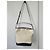 Sandro Tangoso Beuteltasche - Schwarzes Leder & Beiger Canvas - Ansicht 6