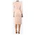 Jenny Packham Rosa Langarmkleid - size UK 8 Pink - Ansicht 2