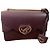 Bolso de hombro Chopard Heart Logo de piel Burdeos
