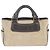 Céline Celine C Macadam Boogie Bag Leather Handbag Tote Brown Beige