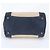 Prada Triangle Logo Leather 2-Way Tote Bag Beige Navy blue - view 5