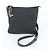 Borsa a tracolla in pelle e nylon GG con ciondolo Gucci Nero