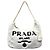 Sac à main Prada en nylon Terry Blanc