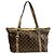 Borsa Gucci Abbey in tela GG oro D'oro - vista 2