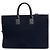 Borsa a tracolla in tela blu navy Emporio Armani - vista 2