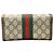 Cartera larga de piel Gucci Ophidia Castaño - vista 2