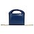 Loewe Vintage Anagram Logo Lederhandtasche Blau - Ansicht 3