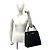 Mini borsa tote in pelle Burberry con logo vintage e dettagli metallici Nero - vista 2