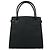 Mini borsa tote in pelle Burberry con logo vintage e dettagli metallici Nero - vista 3