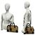 Borsa a tracolla Loewe Amazona 28 in pelle scamosciata Marrone Cammello - vista 2