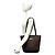 Borsa Tote in pelle Burberry Vintage Logo Hardware Nova Check Pattern Marrone - vista 2