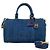 Chanel Vintage Denim 2-Way Schultertasche Blau