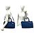 Chanel Vintage Denim 2-Way Schultertasche Blau - Ansicht 2