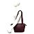 Loewe Vintage Anagram Logo Semi-Shoulder Bag aus Nappaleder Rot Bordeaux - Ansicht 2