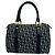 Borsa in pelle e tela Trotter Christian Dior Blu navy - vista 3