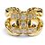 Hermès Hermes Ring Gelbgold mit Diamanten Golden