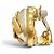 Pendientes de clip CHANEL Vintage 94A Coco Mark Eco Pearl Dorado - vista 3