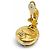 Pendientes de clip CHANEL Vintage 94A Coco Mark Eco Pearl Dorado - vista 4