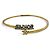 Collana Choker Christian Dior DIOR JADIOR con Logo in Metallo e Stelle di Strass D'oro