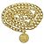 Chanel Vintage Coco Mark Logo Medallion Kettengürtel Golden
