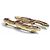 Chanel Coco Mark CC Logo Tweed-Brosche Schwarz Pink Golden - Ansicht 3