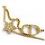 Christian Dior Petit CD Double Bracelet D'oro - vista 3