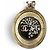 Collana a catena con strass Chanel D21B Coco Mark Nero D'oro