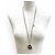 Collana a catena con strass Chanel D21B Coco Mark Nero D'oro - vista 2