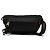 Borsa a tracolla Gucci in nylon e pelle con linea Web nera e logo impresso Nero
