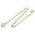 Collana Pendente Sweet Alhambra Van Cleef & Arpels Bianco D'oro - vista 3