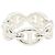 Ring Hermès Anel de faixa Hermes Enchainée PM Prata - vista 2