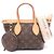 Louis Vuitton Neverfull BB 2-Way Handtasche Braun Monogramm