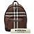 Zaino Burberry Nova Check in pelle marrone - vista 12