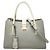 Borsa Miu Miu Madras in Gray e Ivory Marrone Crudo