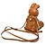 MCM Visetos Logogram Rabbit Doll Rucksack Braun Weiß - Ansicht 2