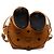 MCM Visetos Logogram Rabbit Doll Rucksack Braun Weiß - Ansicht 3