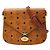 MCM Visetos Logogram Crossbody Shoulder Bag Braun