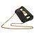Bolso bandolera con cadena Chloé Chloe ELLE Negro Dorado - vista 8