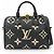 Borsa Louis Vuitton Speedy Bandouliere 25 Nero Multicolore Beige Monogramma
