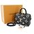 Borsa Louis Vuitton Speedy Bandouliere 25 Nero Multicolore Beige Monogramma - vista 2
