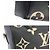 Borsa Louis Vuitton Speedy Bandouliere 25 Nero Multicolore Beige Monogramma - vista 9