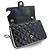 Bolsa de Ombro com Corrente Chanel Matelasse Preto Branco - vista 7