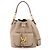 Louis Vuitton Lock Me Bucket Handtasche Grau