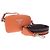 Prada Orange Vitello Daino Soft Crossbody Arancione - vista 14