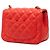 Chanel Orange Mini Square Classic Lambskin Single Flap Rot - Ansicht 2