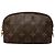 Necessaire Louis Vuitton Brown Monogram Cosmetic Pouch PM Marrom