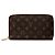 Cartera Louis Vuitton Brown Monogram Zippy Organizer Castaño